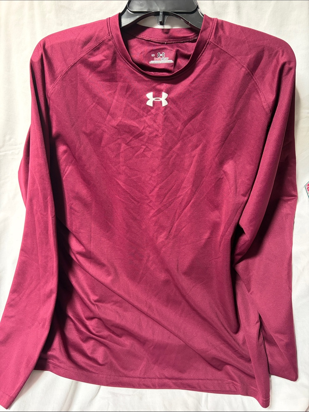 Under Armour Maroon/Purple Long Sleeve Performance Shirt